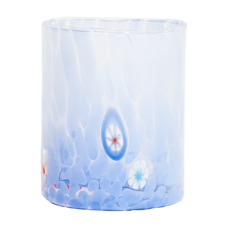 Straight Murano Glasses-Periwinkle