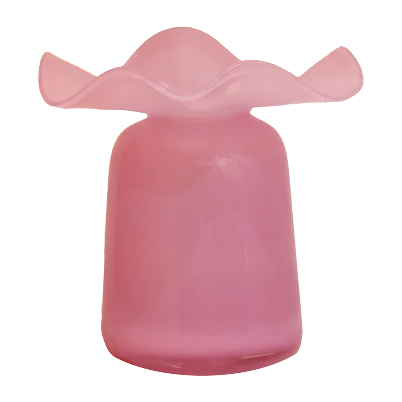 Pink Ruffle Bud Vase
