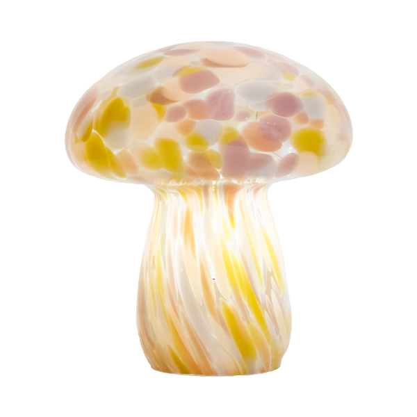Bouwerie Small Portable Mushroom Lamp Pink/Yellow