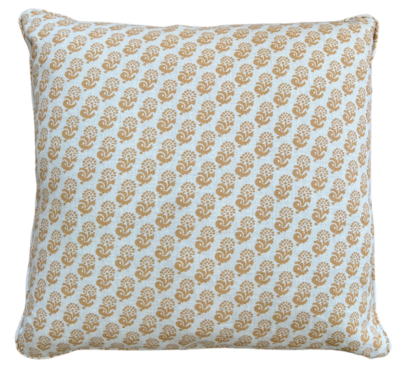 Rambagh Reverse Curry Pillow Cover