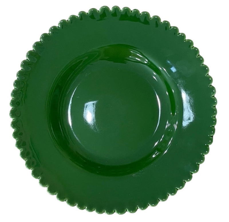 Scallop Dinner Plate- Green