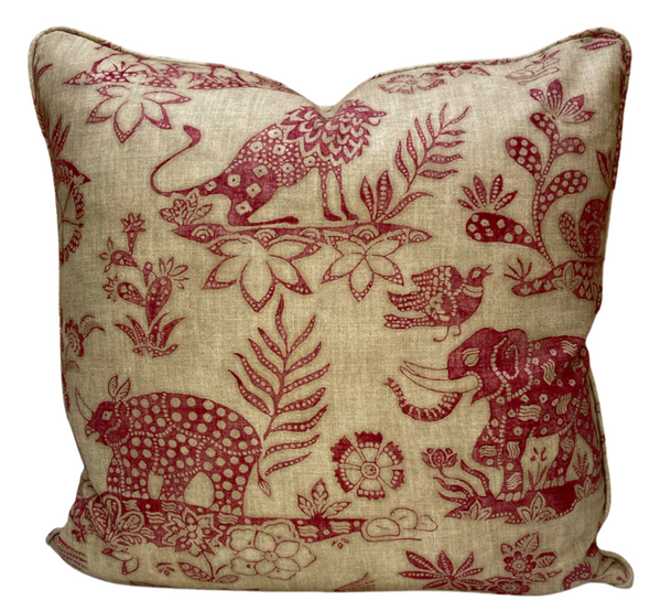 Mogambo Red Pillow Cover