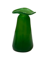 Ruffle Dark Green Bud Vase