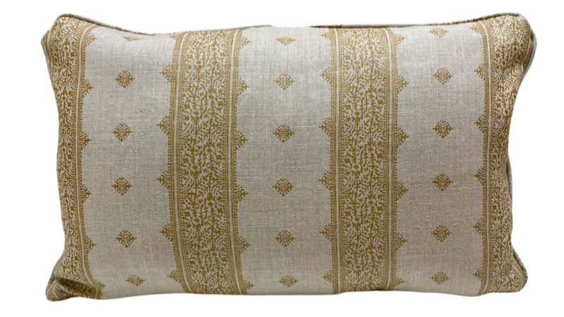 Fez Gold Lumbar Pillow Cover