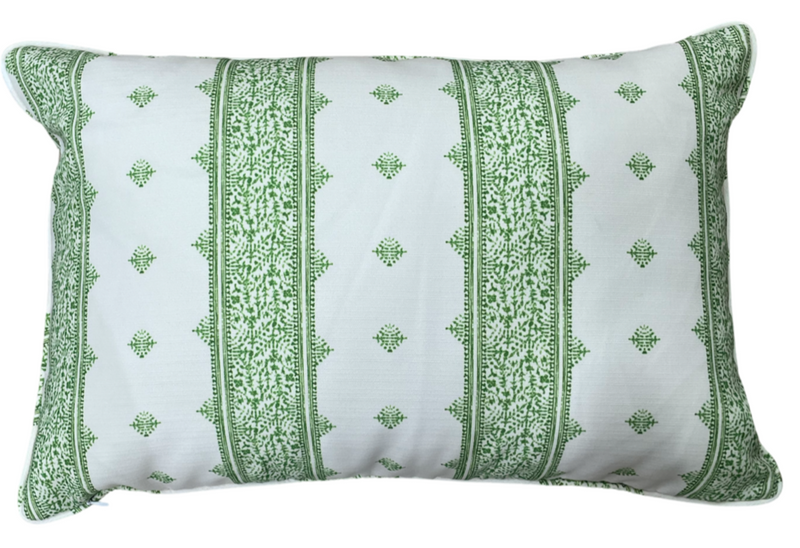 Fez Green Outdoor Pillow Cover