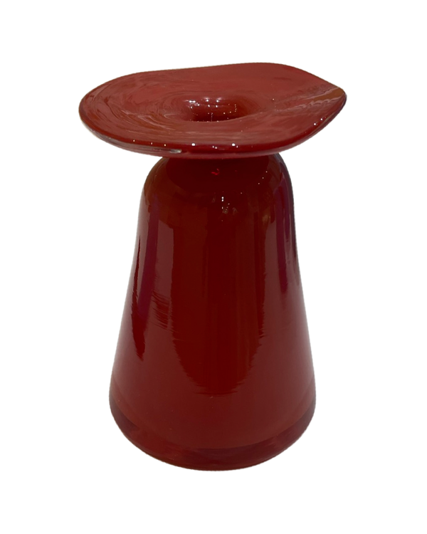 Ruffle Red Bud Vase