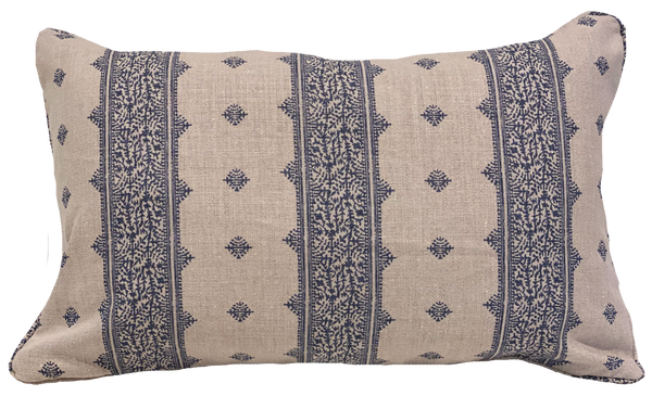 Fez Blue/Natural Pillow Cover