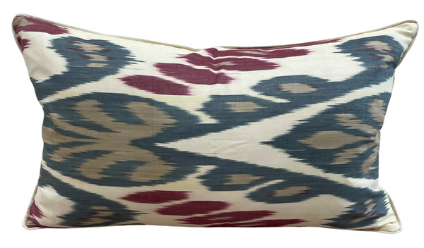 Budra Silk Ikat Pillow Cover