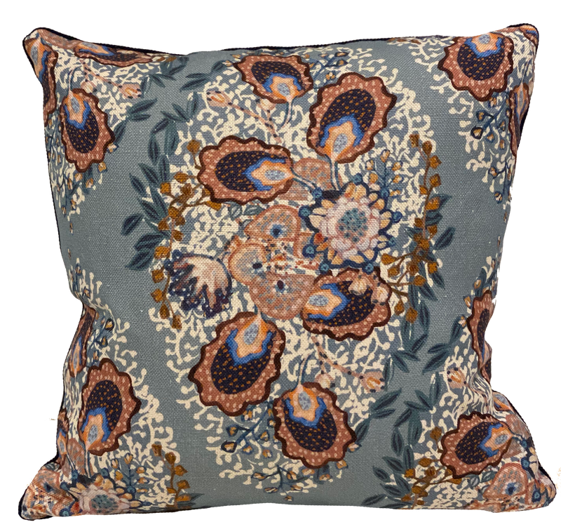 Heather Slate Blue Pillow Cover