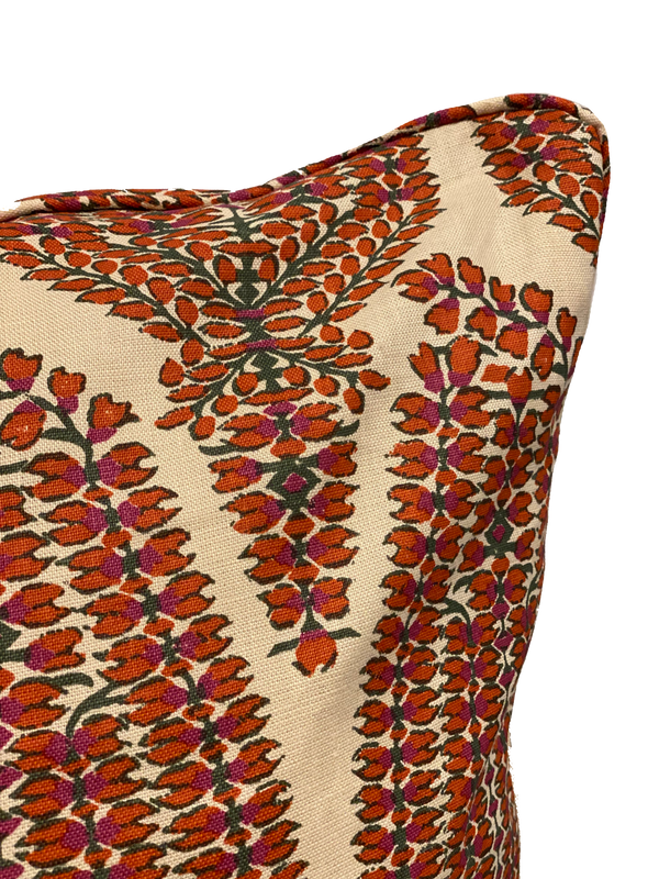 Ayesha Paisley Spinel/Ivory Pillow Cover