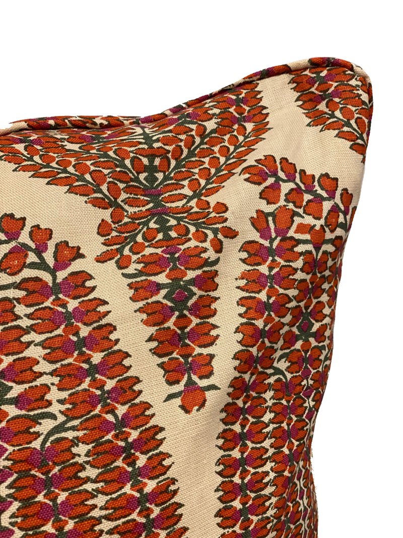 Ayesha Paisley Spinel/Ivory Pillow Cover