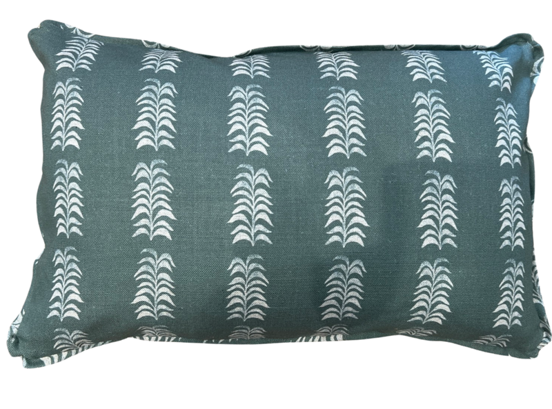 Petite Frond Ocean Pillow Cover
