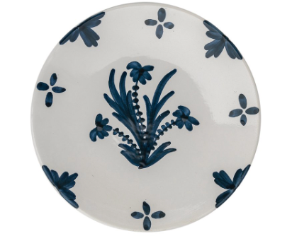 Blue Summer Flower Ceramic Small Plate
