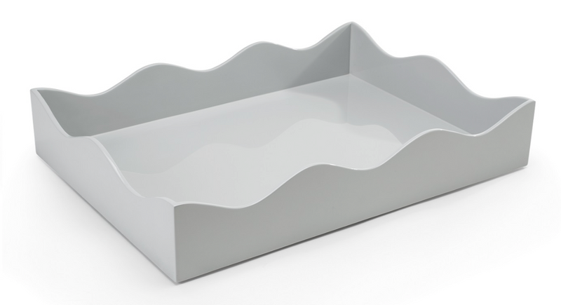 Large Belles Rives Pale Grey Tray