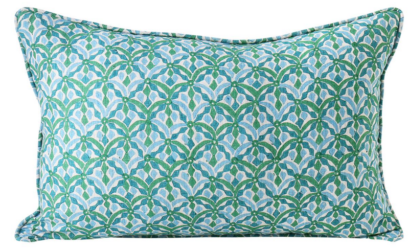 Positano Emerald Pillow Cover