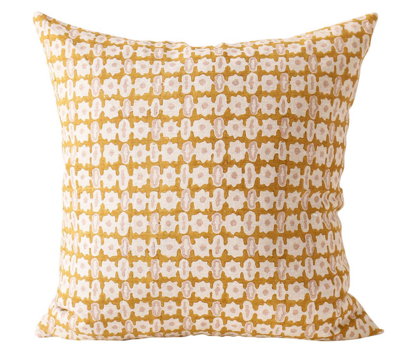 Pahari Saffron Pillow Cover