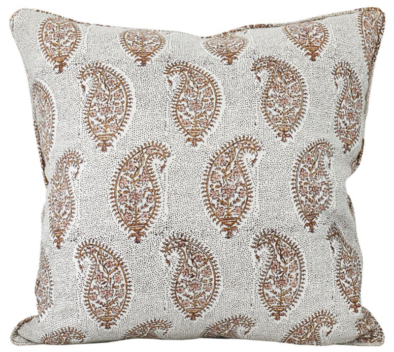 Paisley top pillow cover