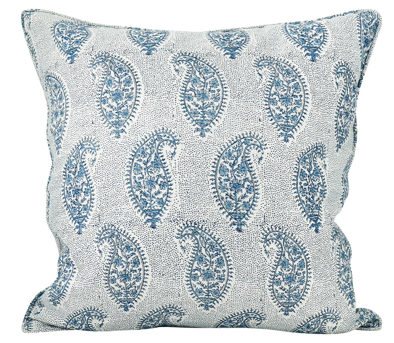 Paisley Azure Pillow Cover