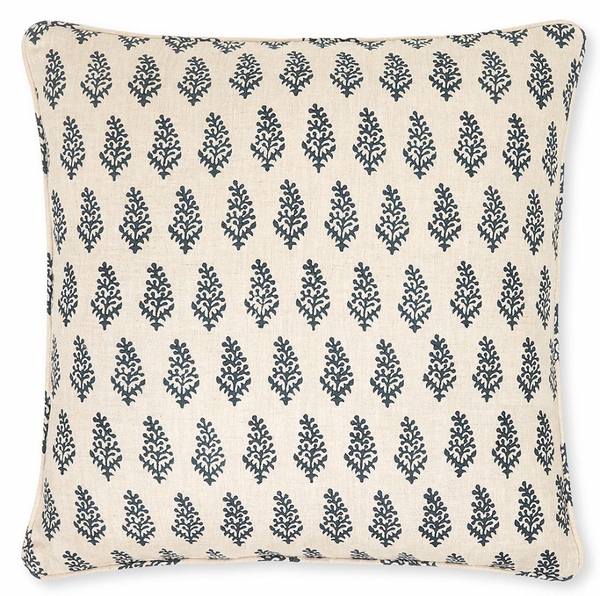 Lucknow Indian Teal Pillow Cover