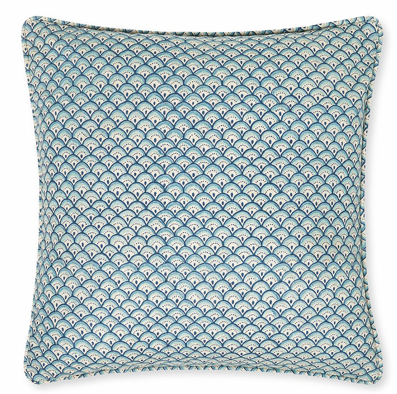 Minoa Fresh Azure Blue Pillow Cover