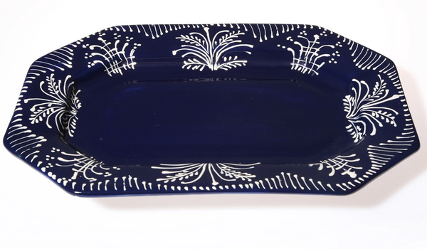 Cobalt Lace Platter