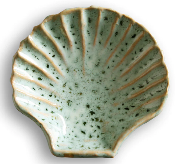 Concha Small Plate Seafoam