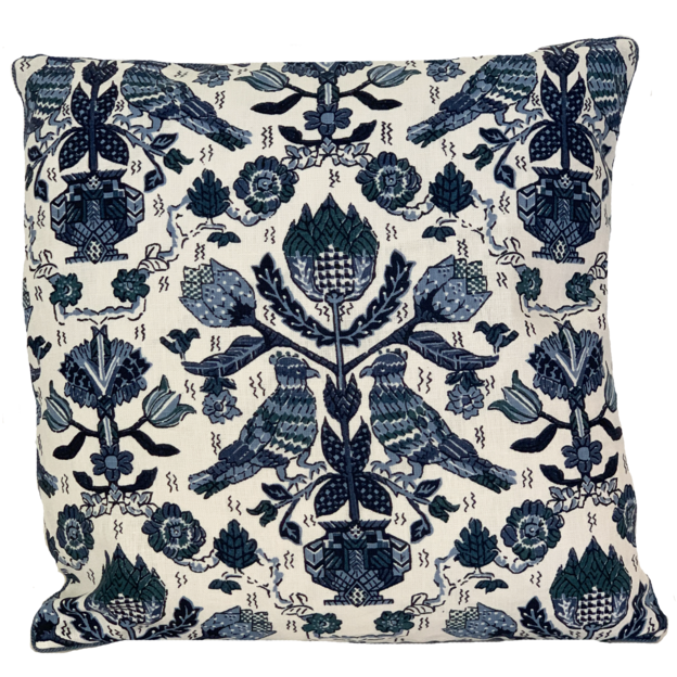 Damour Blues Pillow Cover