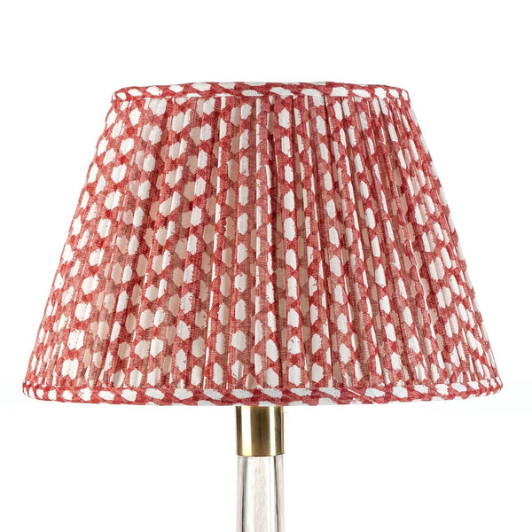 Red Wicker Lampshade